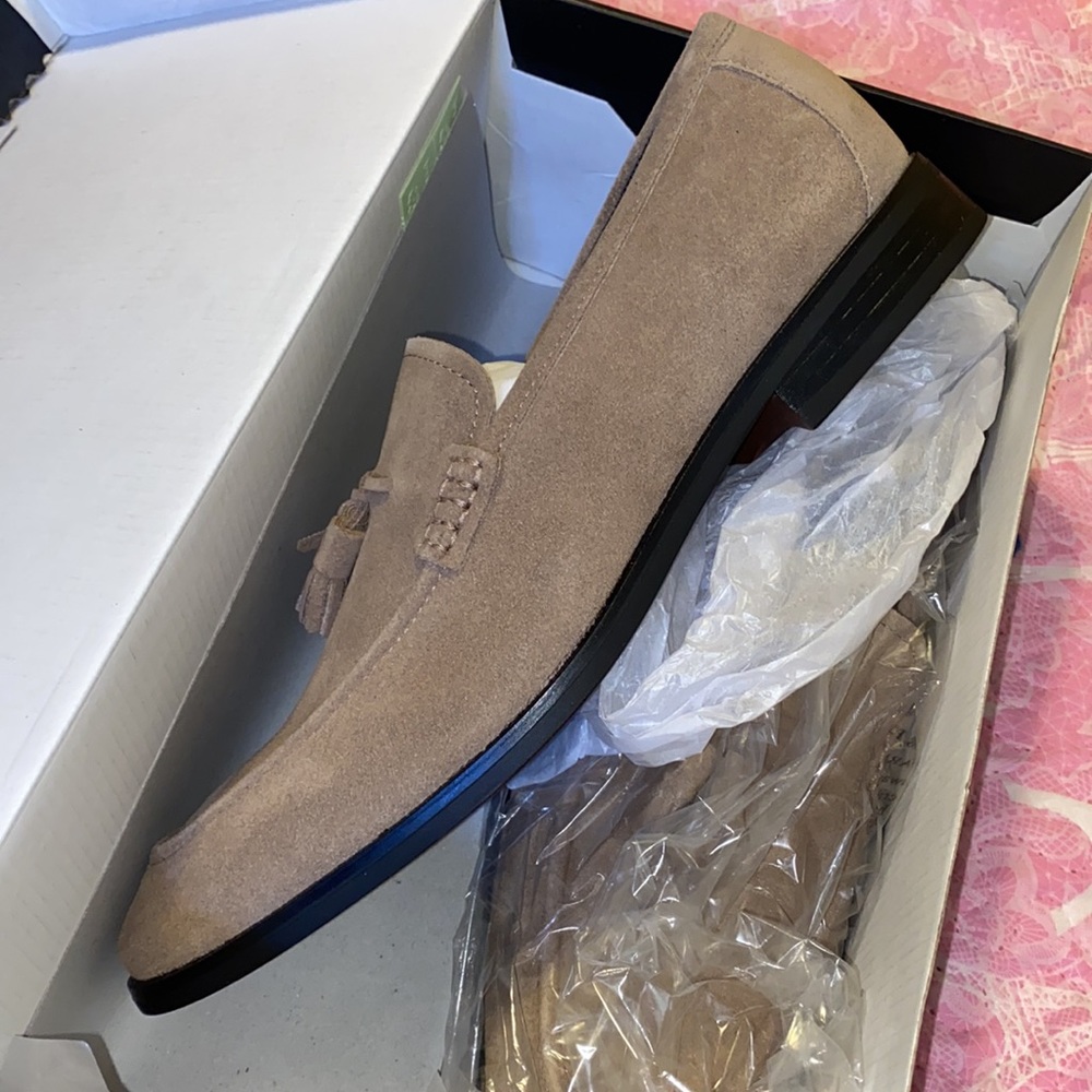 Alfani Mens Suede Loafers Dress Shoes